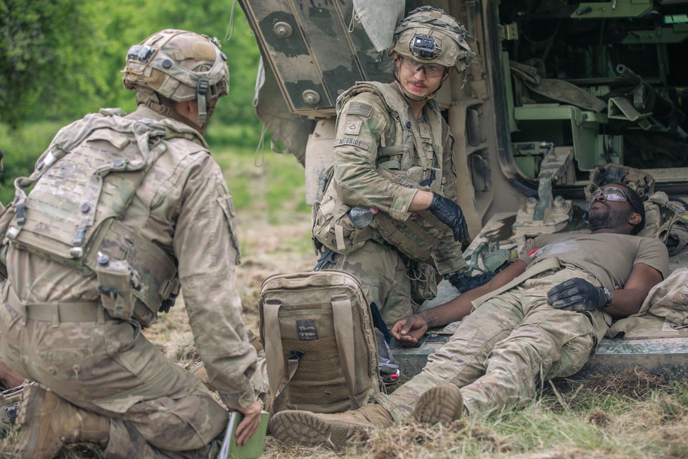 5-7th Cavalry Regiment Performs Casualty Care Training During Combined Resolve 25-2