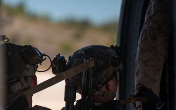 U.S. Marines, Soldiers conduct air mobility and ground defense training