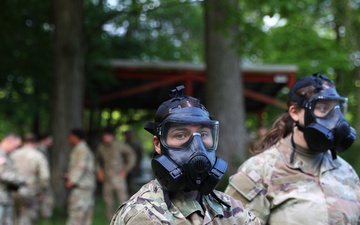 The 1792nd Combat Sustainment Support Battalion goes into the CBRN gas chamber as part of their annual AT