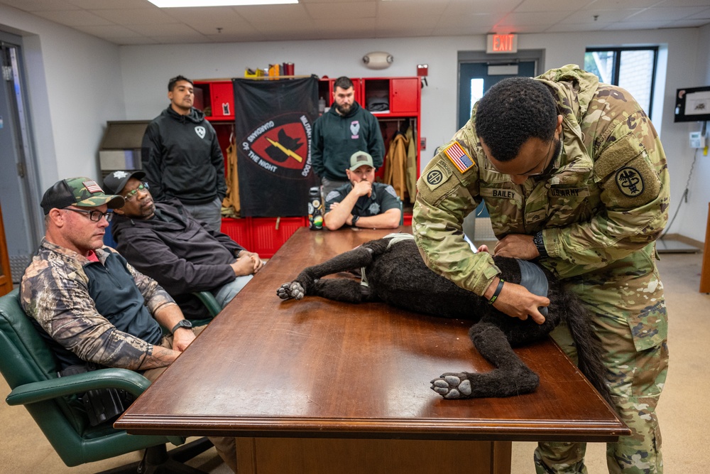 436th SFS MWD Team partner with Worcester County Sheriff’s Office for K-9 TCCC