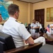 Rear Adm. Shultz conducts office calls with Sasebo JSDF Leaders