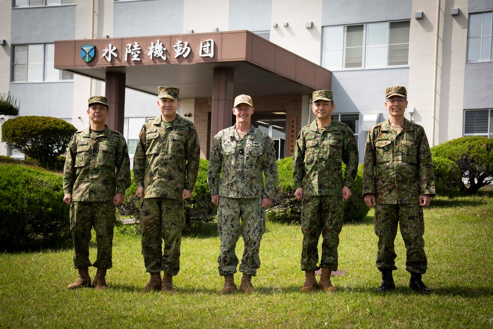 Rear Adm. Shultz conducts office calls with Sasebo JSDF Leaders