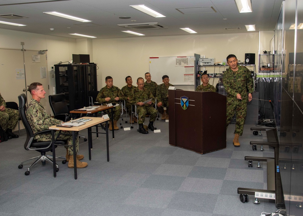 Rear Adm. Shultz conducts office calls with Sasebo JSDF Leaders