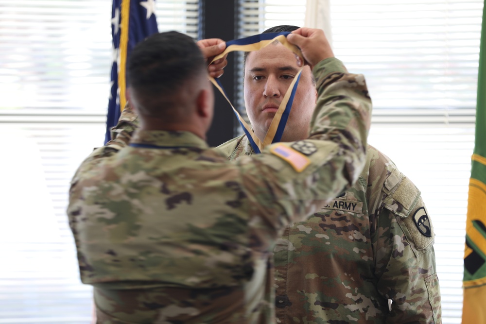 SSG Verdesoto Receives Honorable Order of Saint Martin for Quartermaster Excellence
