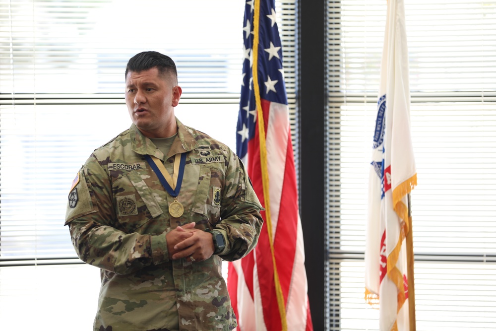 SSG Verdesoto Receives Honorable Order of Saint Martin for Quartermaster Excellence