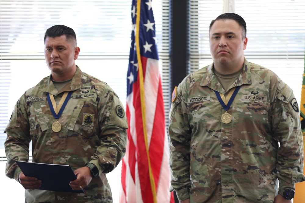 SSG Verdesoto Receives Honorable Order of Saint Martin for Quartermaster Excellence