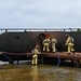 Firefighters face the flames