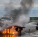 Firefighters face the flames