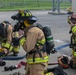 Firefighters face the flames