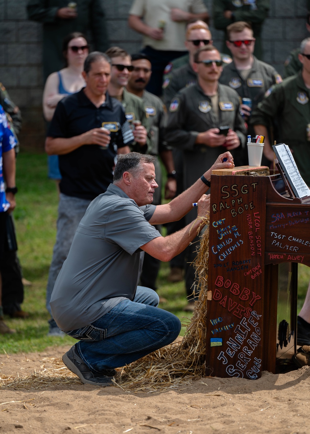 700th Airlift Squadron Piano Burn