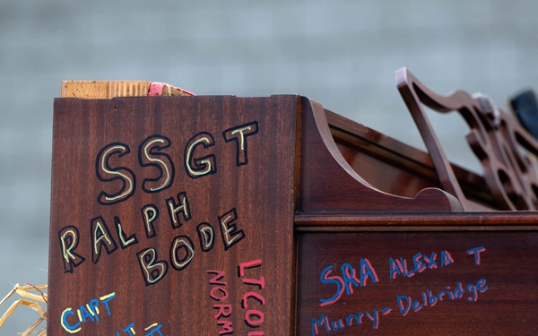 700th Airlift Squadron Piano Burn