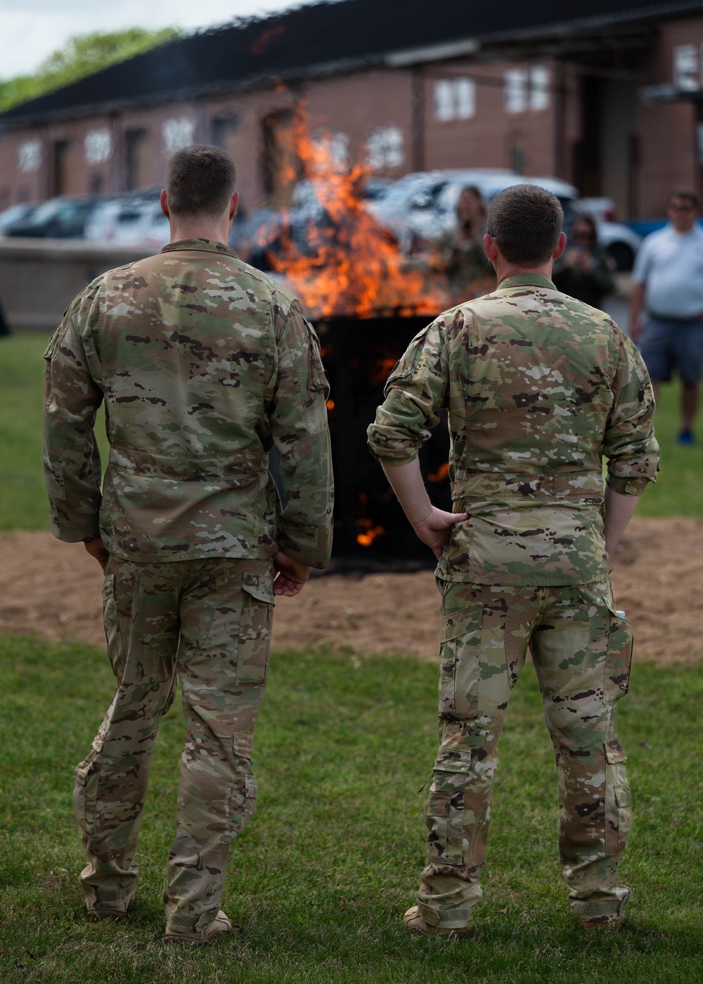 700th Airlift Squadron Piano Burn