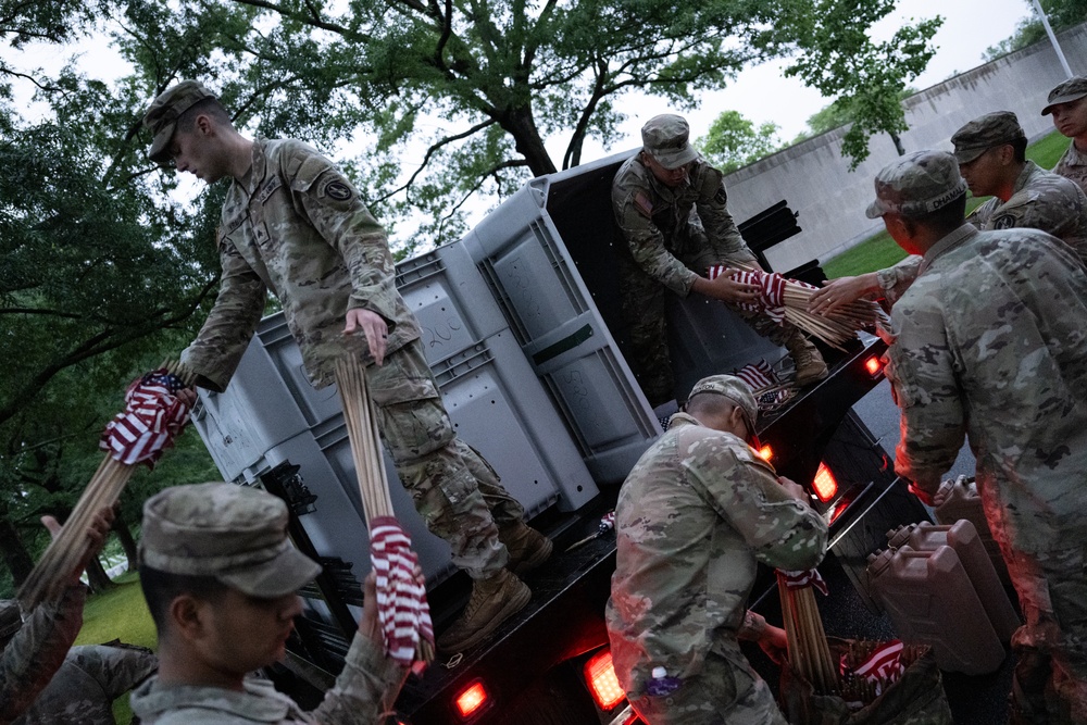 Flags In at Arlington National Cemetery 2025
