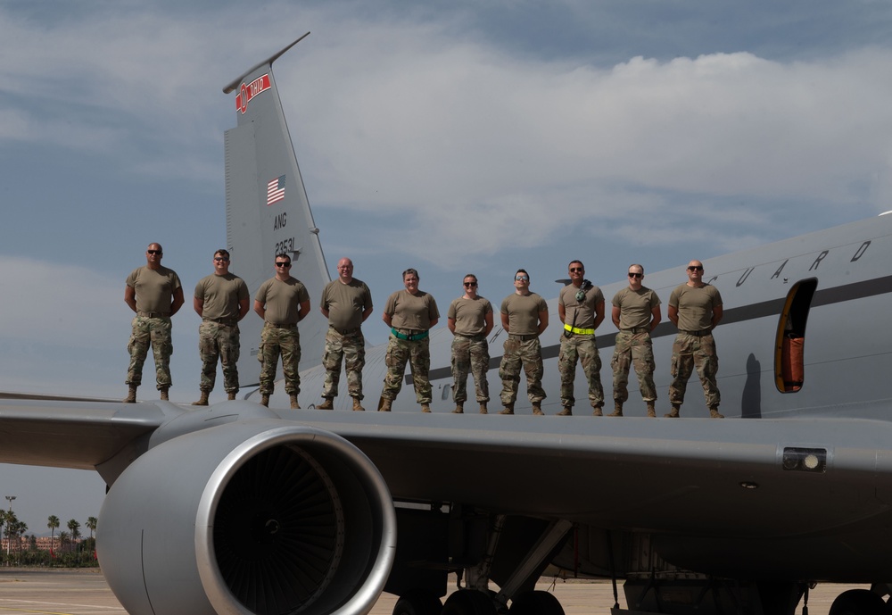 Fueling the night: US connects with Morocco mid-flight over African Lion 2025
