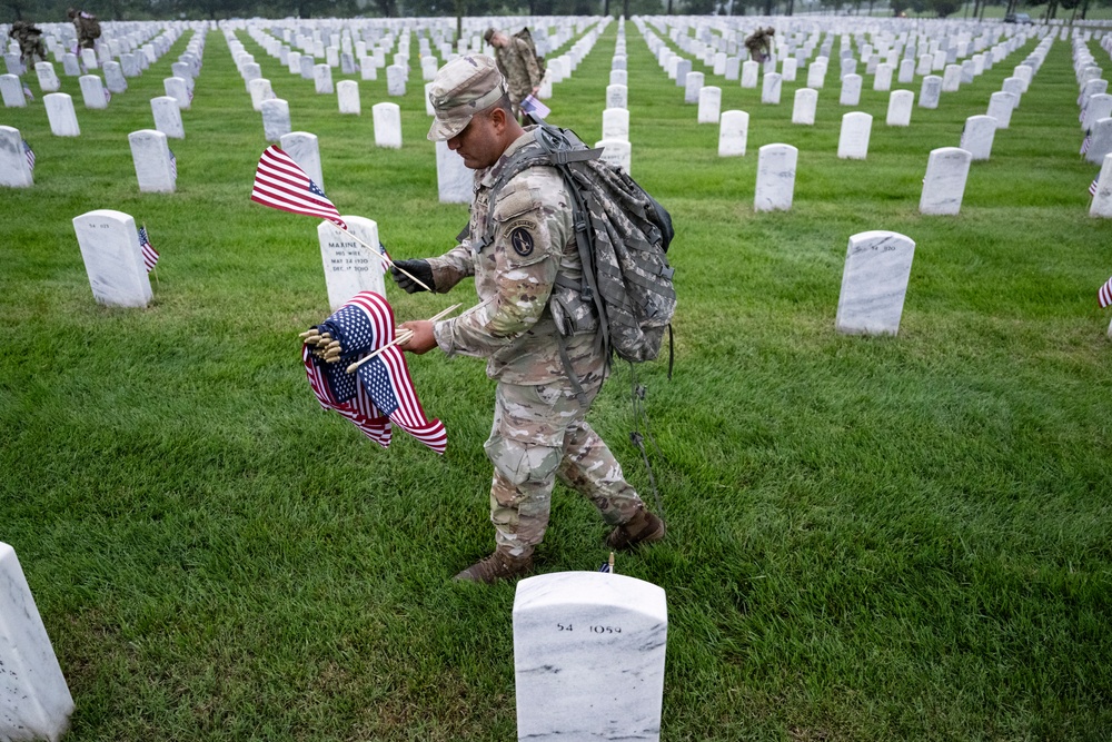 Flags In at Arlington National Cemetery 2025