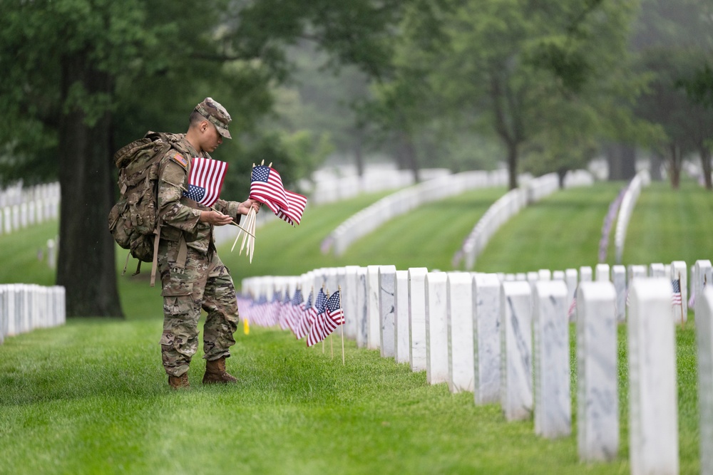 Flags In at Arlington National Cemetery 2025