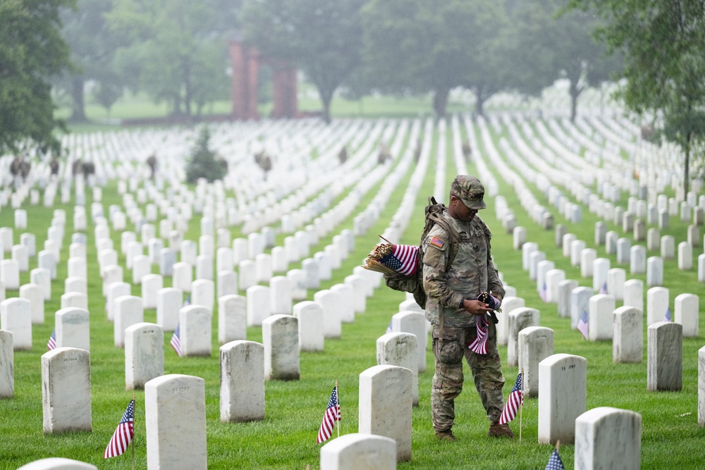 Flags In at Arlington National Cemetery 2025