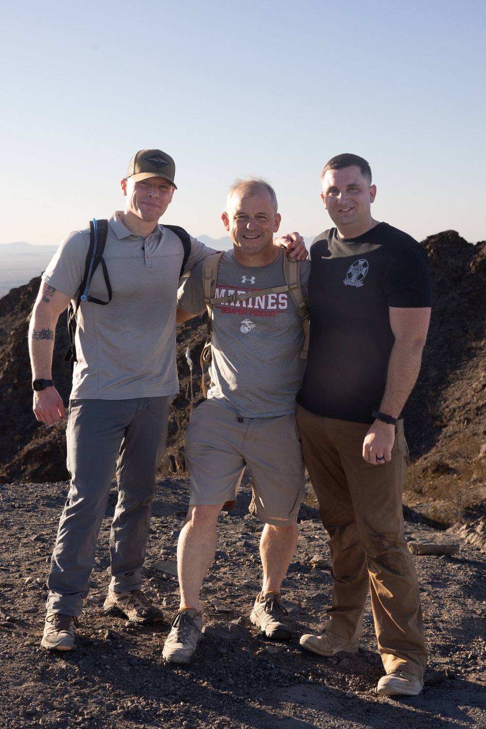 3rd MAW Leaders Hike Telegraph Pass