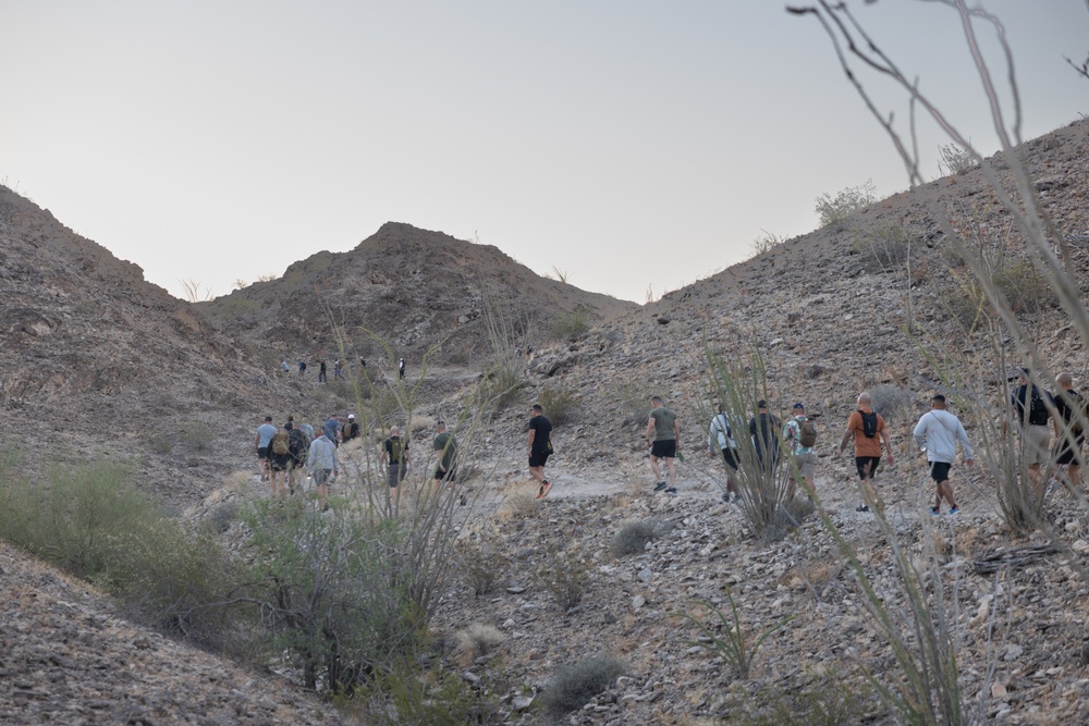 3rd MAW Leaders Hike Telegraph Pass