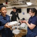 USS New York Sailors eat lunch with New York Council Navy League