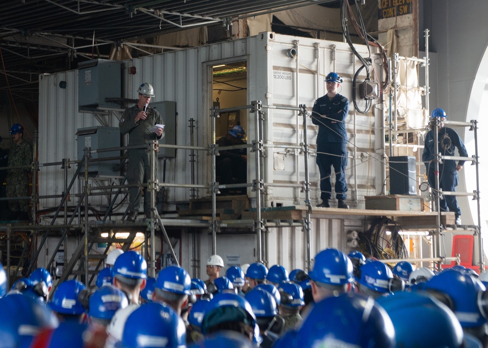 USS John C. Stennis (CVN 74) All Hands Call
