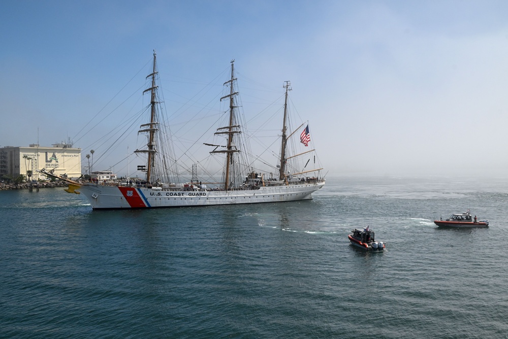 U.S. Coast Guard Cutter Eagle Arrives in Los Angeles Harbor for LA Fleet Week 2025
