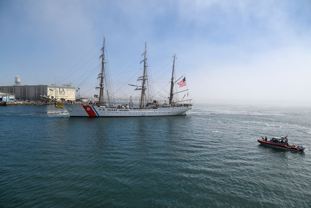 U.S. Coast Guard Cutter Eagle Arrives in Los Angeles Harbor for LA Fleet Week 2025