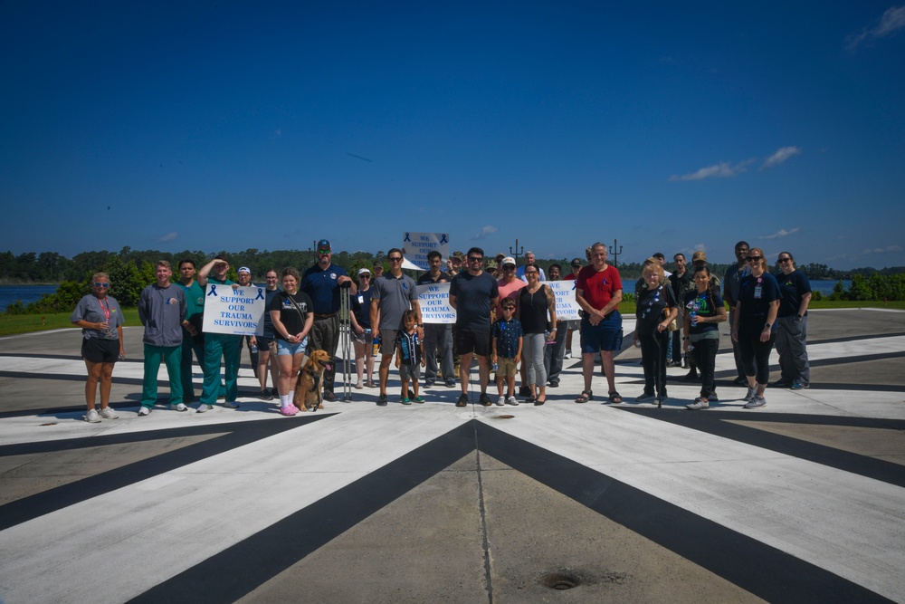 Trauma patients honored by Naval Medical Center Camp Lejeune trauma center and emergency care staff