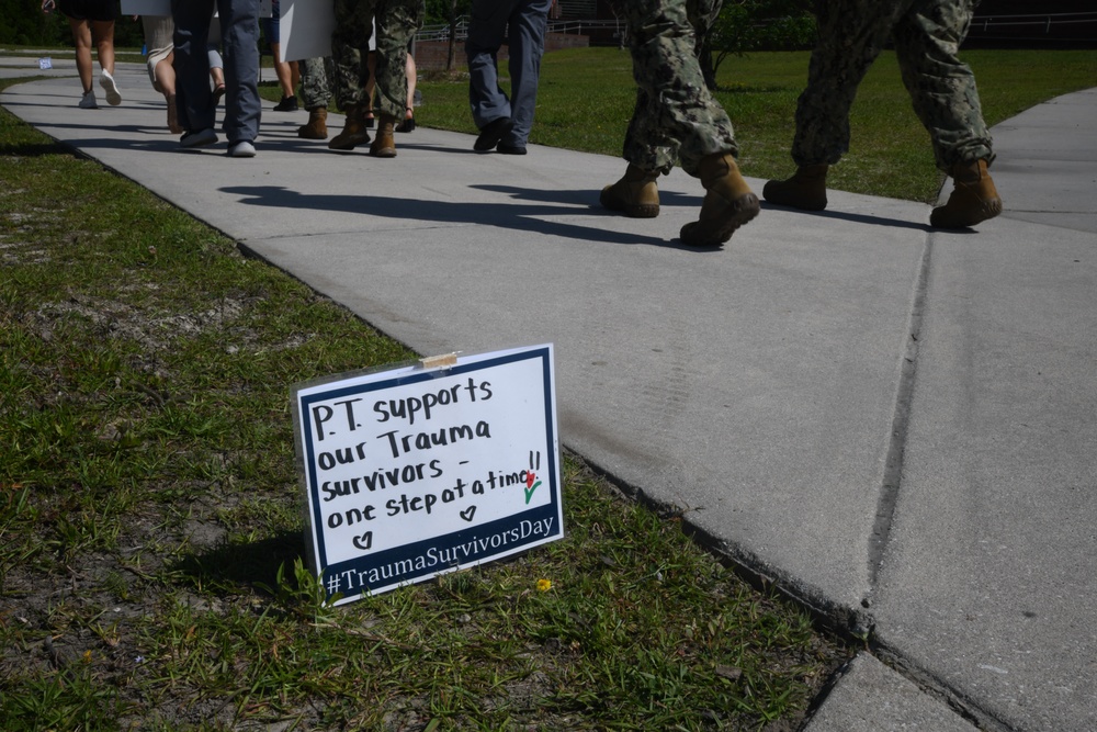 Trauma patients honored by Naval Medical Center Camp Lejeune trauma center and emergency care staff