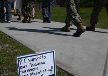 Trauma patients honored by Naval Medical Center Camp Lejeune trauma center and emergency care staff