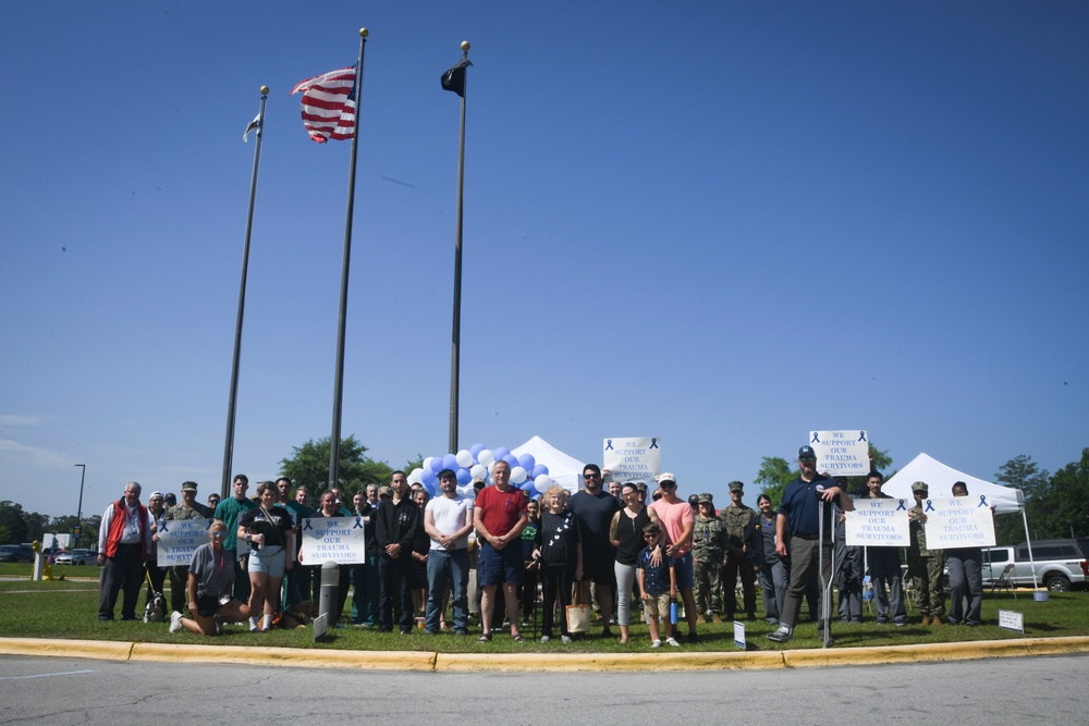Trauma patients honored by Naval Medical Center Camp Lejeune trauma center and emergency care staff