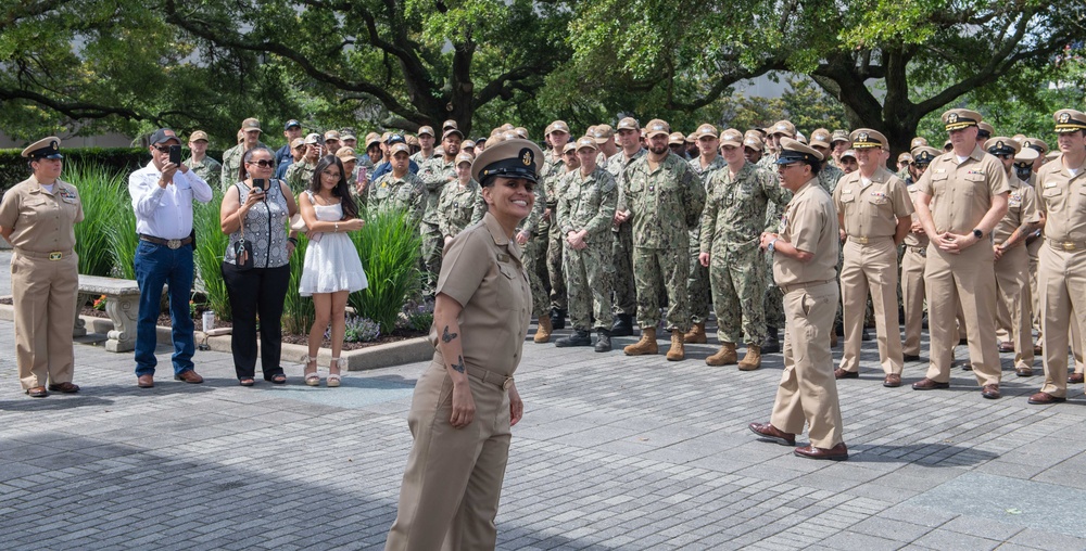 USS John C. Stennis (CVN 74) Sailor promoted to Master Chief