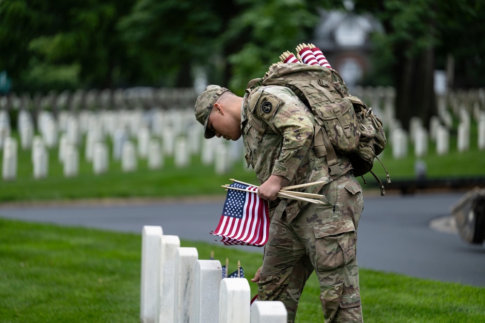 Flags In 2025 at U.S. Soldiers' and Airmen's Home National Cemetery
