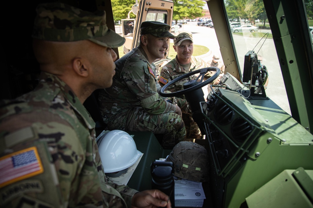 New FMTVA2s arrive at Transportation School