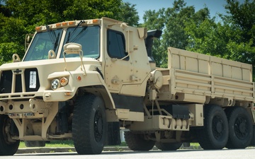 New FMTVA2s arrive at Transportation School