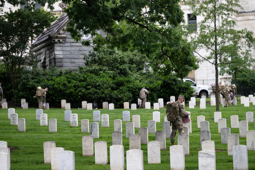 Flags In 2025 at U.S. Soldiers' and Airmen's Home National Cemetery