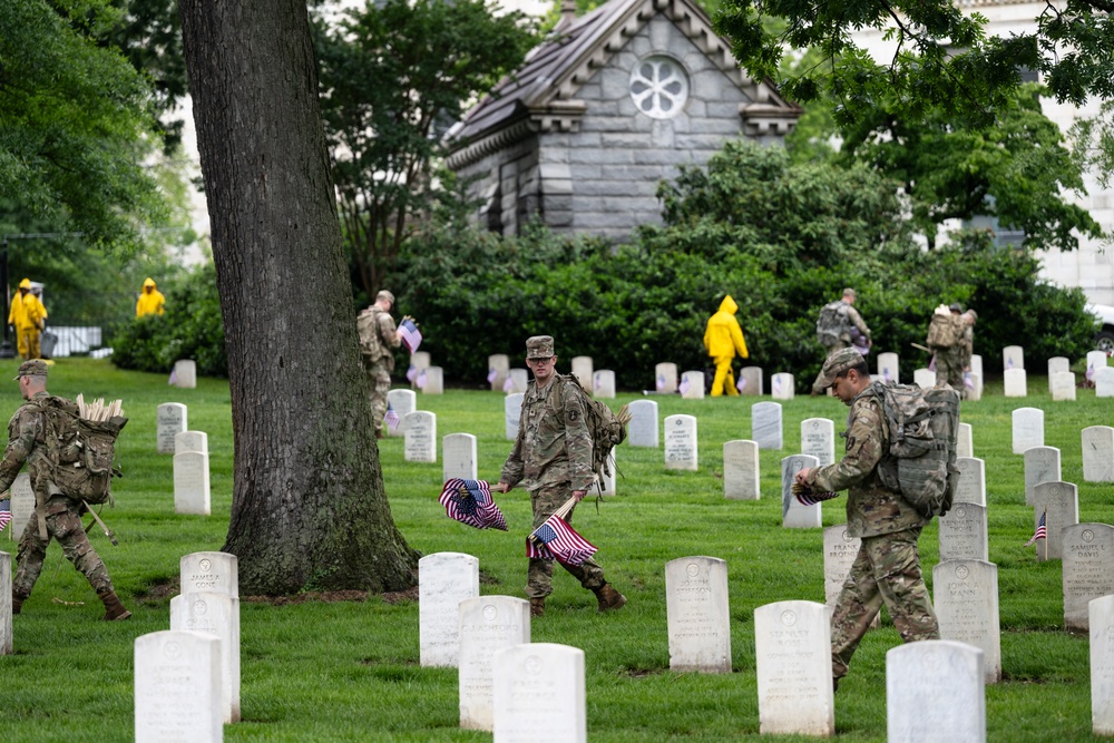 Flags In 2025 at U.S. Soldiers' and Airmen's Home National Cemetery