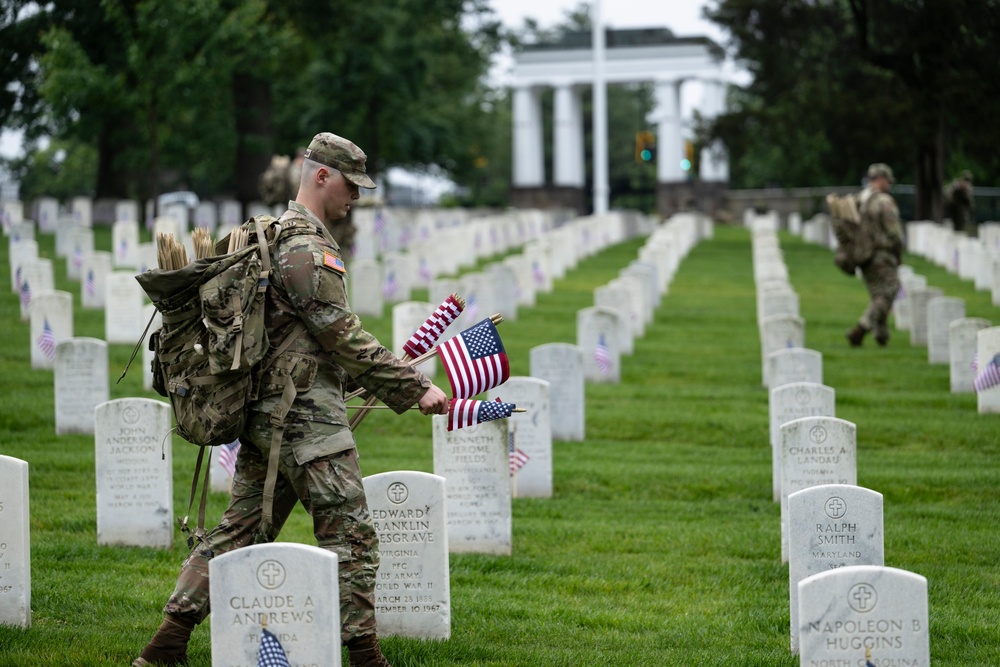 Flags In 2025 at U.S. Soldiers' and Airmen's Home National Cemetery