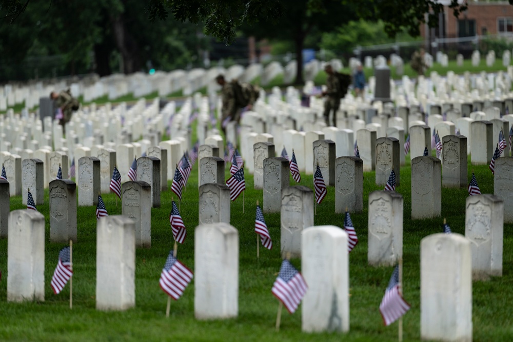 Flags In 2025 at U.S. Soldiers' and Airmen's Home National Cemetery