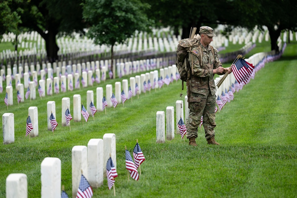 Flags In 2025 at U.S. Soldiers' and Airmen's Home National Cemetery