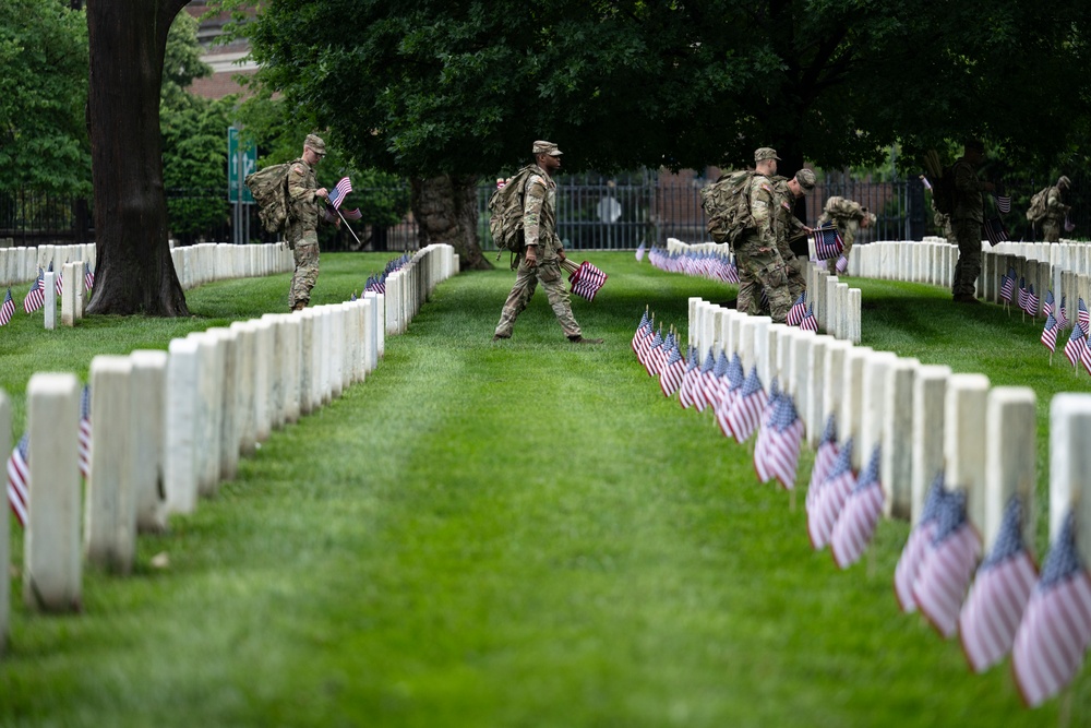 Flags In 2025 at U.S. Soldiers' and Airmen's Home National Cemetery