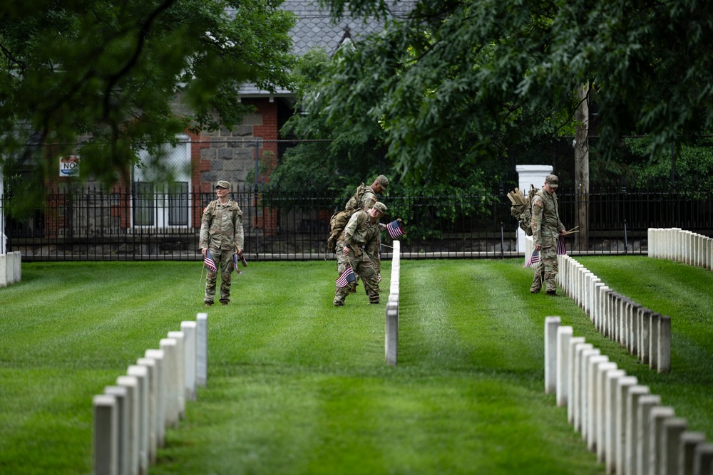 Flags In 2025 at U.S. Soldiers' and Airmen's Home National Cemetery