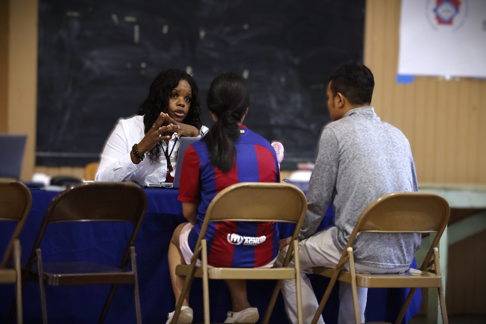 Survivors of the Arkansas severe storms and tornadoes attend FEMA Registration Event