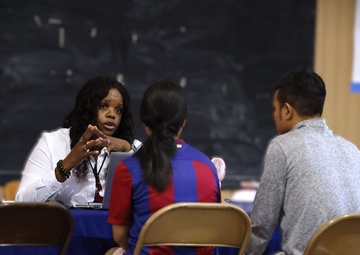 Survivors of the Arkansas severe storms and tornadoes attend FEMA Registration Event
