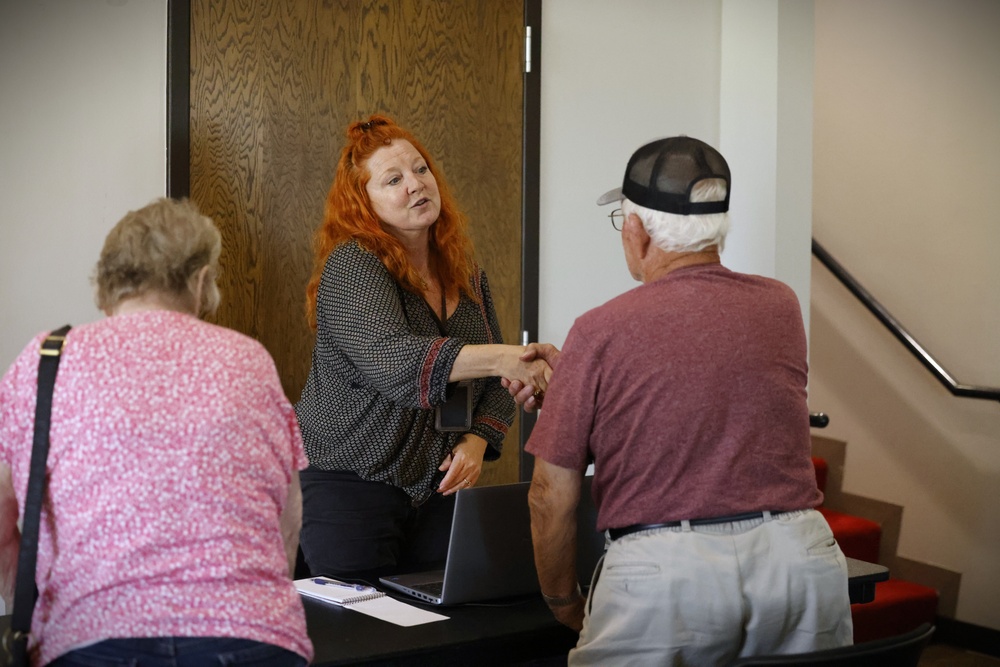 Survivors of the Arkansas severe storms and tornadoes attend FEMA Registration Event