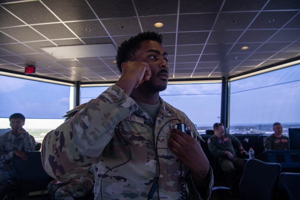 Team Tyndall’s tower controllers ensure mission readiness during Checkered Flag