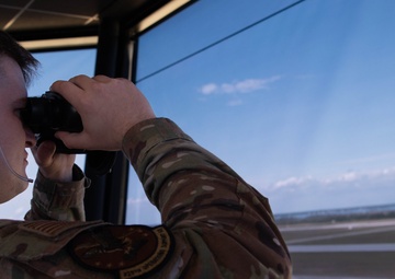 Team Tyndall’s tower controllers ensure mission readiness during Checkered Flag