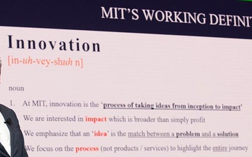 MIT lecturer, author shares research on innovation with NUWC Division Newport workforce