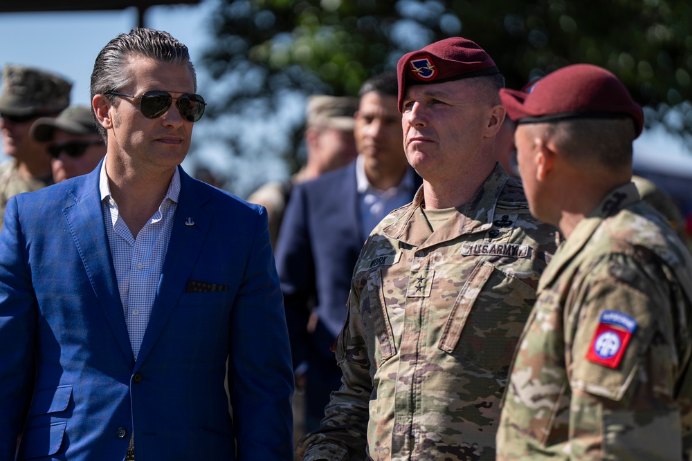 SD Delivers Remarks at 82nd Airborne Division Review at Fort Bragg