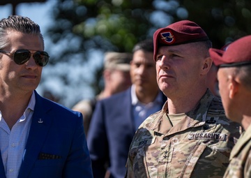 SD Delivers Remarks at 82nd Airborne Division Review at Fort Bragg